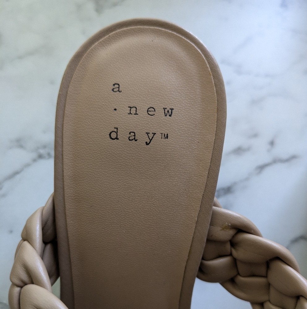 a new day Cream Braided Sandals‎ - Picture 2 of 4